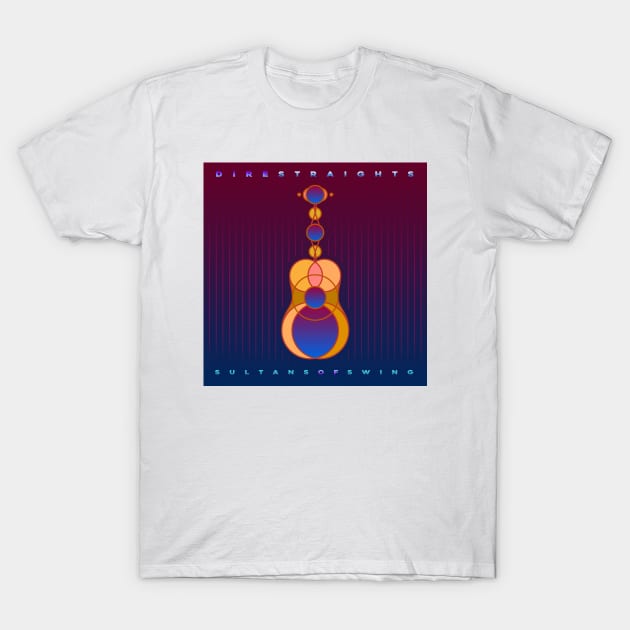 Custom Dire Straights Album Cover T-Shirt by Chris W